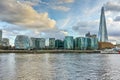 London City Hall with sunset, England Royalty Free Stock Photo