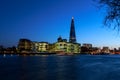 London city hall at sunset Royalty Free Stock Photo