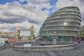 The London City Hall with Tower Bridge in the Background