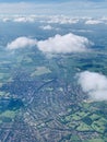 London city seen from a plane that just took off from Luton airport