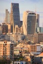 London City skyline - banks