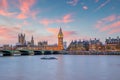 London city skyline with Big Ben and Houses of Parliament, cityscape in UK Royalty Free Stock Photo