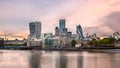 London City Skyline and River Thames in the Morning, London, Uni