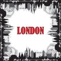 London Skyline silhouette 7