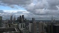 London City skyline timelapse with clouds in the afternoon