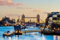 London city skyline with Tower Bridge, cityscape in UK Royalty Free Stock Photo