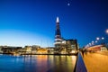 London city skyline at twilight Royalty Free Stock Photo