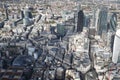 London city skyline view from above Royalty Free Stock Photo