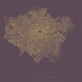 London city Urban Streets Roads Map