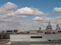 London City View From Tate Modern to St Pauls. Royalty Free Stock Photo