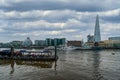 London cityscape across the River Thames Royalty Free Stock Photo