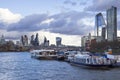 London cityscape across the River Thames with a view including St Pauls, Leadenhall and 20 Fenchurch Royalty Free Stock Photo