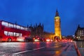 London cityscape at Big Ben, night scene photo Royalty Free Stock Photo