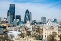 London cityscape including The Gherki