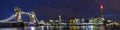 London Cityscape Panoramic Royalty Free Stock Photo