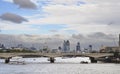 London cityscape and the river Thames Royalty Free Stock Photo
