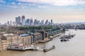 London cityscape with River Thames Royalty Free Stock Photo