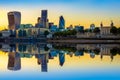 London Cityscape at Sunset with Reflection Royalty Free Stock Photo