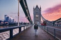 London at colorful sunrise Royalty Free Stock Photo