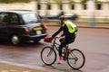 London Cyclist in Motion