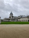 London December 20,2020. The University of Greenwich and The Royal Naval Collage from River Thames, London. The university dates b