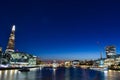 The London Downtown 360 degree uninterrupted views across the City of London Royalty Free Stock Photo