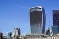 LONDON ENGLAND 10 APRIL 2017 : City of London one of the leading centres of global finance.This view includes Tower 42 Royalty Free Stock Photo