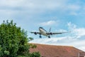 LONDON, ENGLAND - AUGUST 22, 2016: JY-AIF Royal Jordanian Airbus A330 Landing in Heathrow Airport, London.