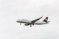 LONDON, ENGLAND - AUGUST 22, 2016: Lufthansa Airbus A320 Airplane. Germany