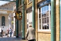 London, England - 30 August 2016: An unidentified man walks pass Punch & Judy pub in Covent Market. The pub was built in 1787.