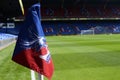 Corner flag with Crystal Palace Crest Royalty Free Stock Photo