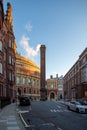 London, England Ã¢â¬â December 2022. idyllic red brick Victorian buildings to the streets around the Royal College of Music