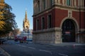 London, England Ã¢â¬â December 2022. idyllic red brick Victorian buildings to the streets around the Royal College of Music