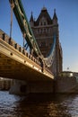 London, England Ã¢â¬â December 2022. Tower Bridge is a combined suspension bridge that crosses the Thames