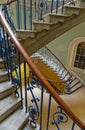 Spiral staircase inside the Courtauld Gallery, Somerset House, London Royalty Free Stock Photo