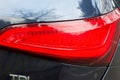 Right rear brake light of of compact luxury crossover SUV Audi Q5 2.0 TDI quattro S tronic.