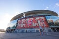 Visiting In front of the Emirates Stadium in London Royalty Free Stock Photo