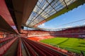 Visiting In front of the Emirates Stadium in London Royalty Free Stock Photo