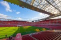 Visiting In front of the Emirates Stadium in London Royalty Free Stock Photo