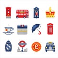 London and England Icon Set