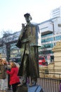 The statue of Sherlock Holmes