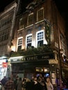 The Lyric Pub, Soho, London. Typical Victorian London Pub. London, England, January 2020. Royalty Free Stock Photo