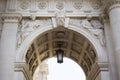 Arch at the entrance to Fast Stream Assessment Centre on Parliament Street, Westminster, London,
