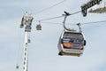 Emirates Air Line cable cars, London, England Royalty Free Stock Photo