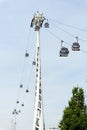 Emirates Air Line cable cars, London, England Royalty Free Stock Photo