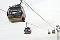 Emirates Air Line cable cars, London, England Royalty Free Stock Photo