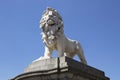 Lion Statue at the end of Westminster Bridge, Southbank, Westminster, London, England, July 15, Royalty Free Stock Photo