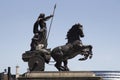 Statue of Boadicea and Her Daughters erected June 1902, Westminster, London, England, July 15,