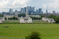 LONDON, ENGLAND - JUNE 17 2016: Amazing Panorama from Greenwich, London, United Kingdom Royalty Free Stock Photo