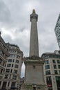 LONDON, ENGLAND - JUNE 18 2016: Monument to the Great Fire of London, England Royalty Free Stock Photo